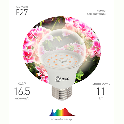 ЭРА лампа полного спектра FITO-11W-RA90-E27 (36/2592)