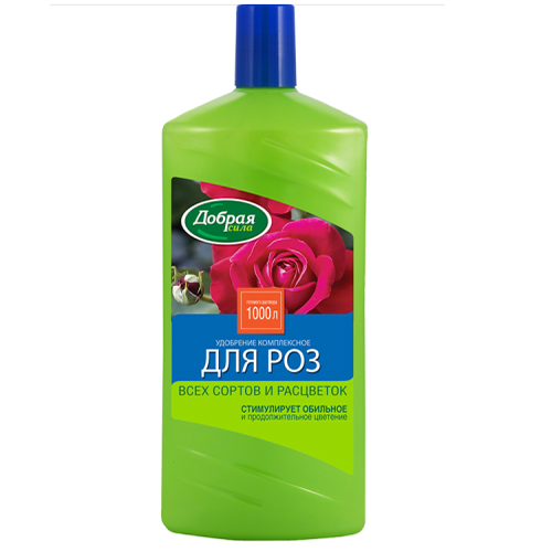Розы, жидкое органо-минеральное удобрение Добрая сила,  1 л