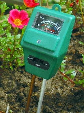 Щуп-измеритель влажности, кислотности и освещённости почвы ETR-301