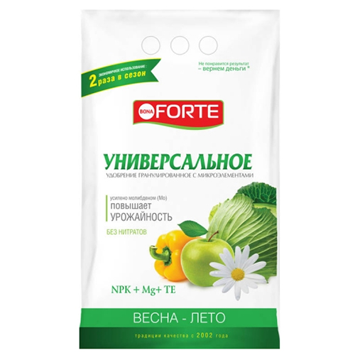 Удобрение Универсальное весна-лето с цеолитом Bona Forte, 2,5 кг