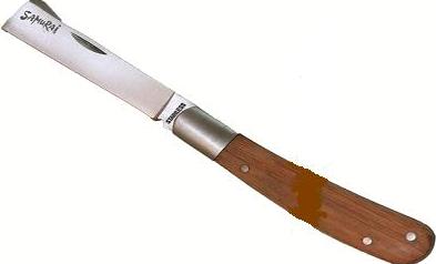 Нож складной прививочный Самурай с прямым лезвием IGKBD-67W