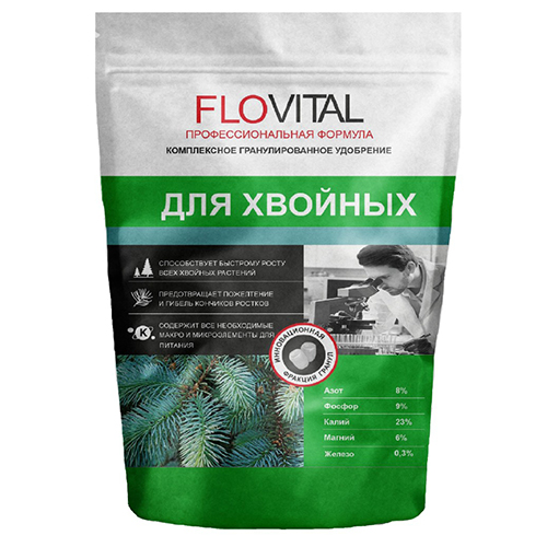 Для хвойных Комплексное удобрение FLOVITAL  0,8 кг