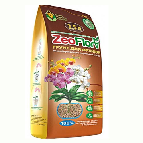 ZEOFLORA Влагосберегающий грунт для Орхидей 2,5 л
